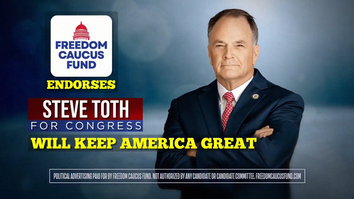 Steve Toth will be an unapologetic voice for America First principles in Washington -- fighting to secure our borders, rein in out-of-control federal spending, defend the unborn, and protect the constitutional freedoms that make our nation great. Elect Steve Toth next Tuesday!