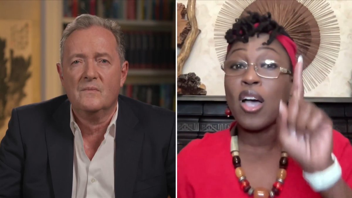 "You've exposed yourself for what you are - you're a vile, race-baiting clown!" Piers Morgan blasts Shola Mos-Shogbamimu for calling John Davidson 'racist' after his Tourette's outburst at the BAFTAs. Watch more👇 📺 Piers Morgan | Dr Shola Mos-Shogbamimu