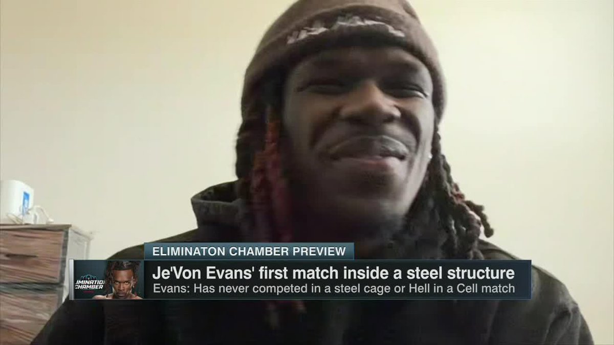 “I took an F5 by Brock Lesnar, I was hype.” 😂 At just 21 years old, Je'Von Evans is enjoying every second on the WWE roster. #WWEChamber 📺 ESPN Elimination Chamber Preview Special LIVE on ESPN2