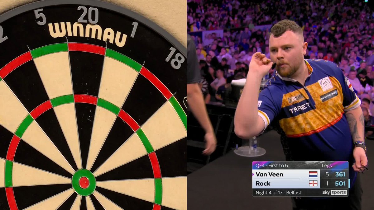 NINE-DARTER FOR JOSH ROCK IN BELFAST! 🚨 One of the all-time great Premier League Darts moments as Rock sinks a nine-darter in front of his adoring fans 🤯