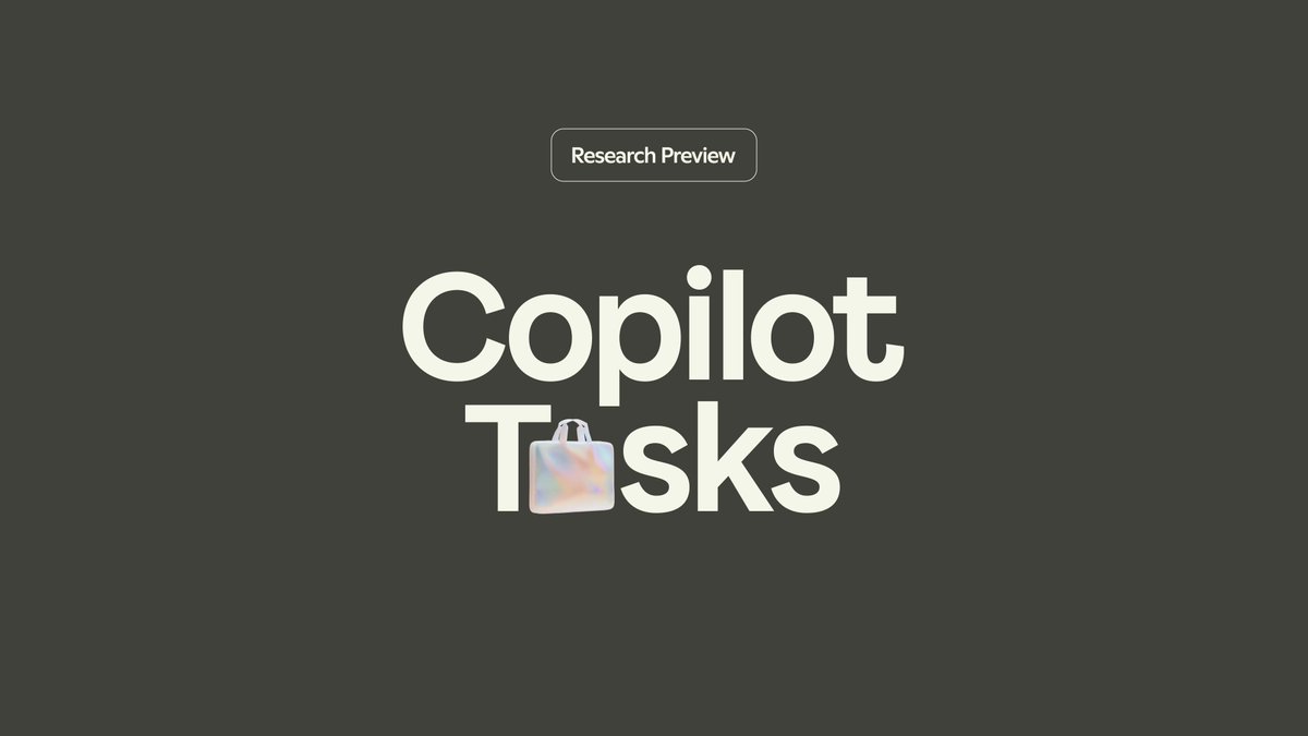 So Microsoft has just announced its own OpenClaw?! Copilot Tasks will be able to: → Create a plan → Use a web browser → Use your apps (Outlook, Google Calendar, etc.) → Generate docs, spreadsheets, presentations And schedule tasks when you want.