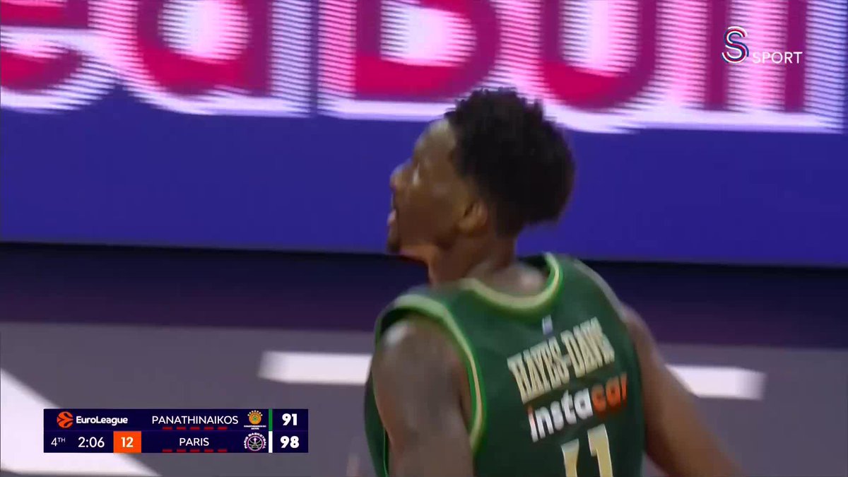 Nigel Hayes-Davis'in üçlüğüyle Panathinaikos farkı tek haneye indiriyor!