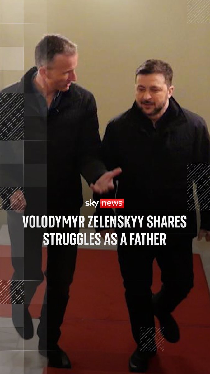 Volodymyr Zelenskyy has told Sky News he hasn't been a good father during the war, but he had a duty to care for his country. @AlexRossiSKY spoke to the Ukrainian President in Kyiv after the war entered its fifth year. Read more 🔗