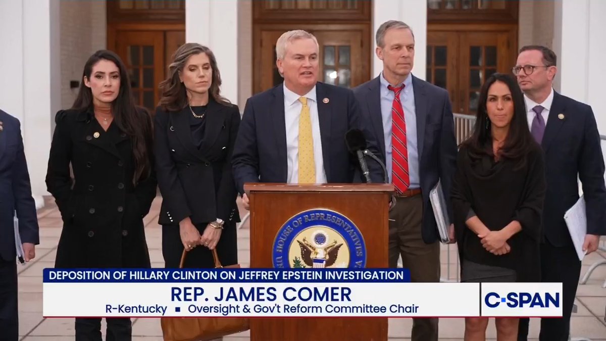 Comer: “Our deposition has concluded. It's a shame that it took 7 months to get Ms. Clinton in. She answered most of our questions” When are they going to call Howard Lutnick to testify? What about Melania Trump?