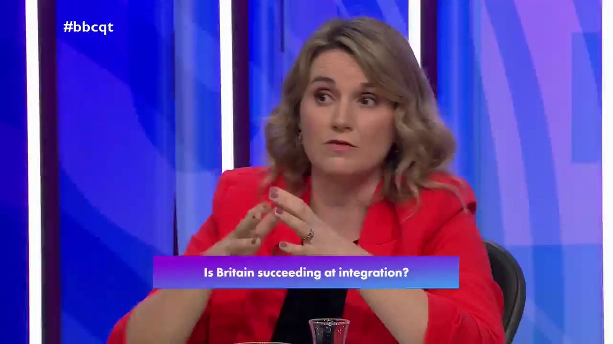 “What we are not good at doing as a country… is actually building communities” Liberal Democrat Jess Brown-Fuller says we “can absolutely have a multicultural society” but “savage cuts” to public authorities means it is “very hard” to access services to integrate #bbcqt