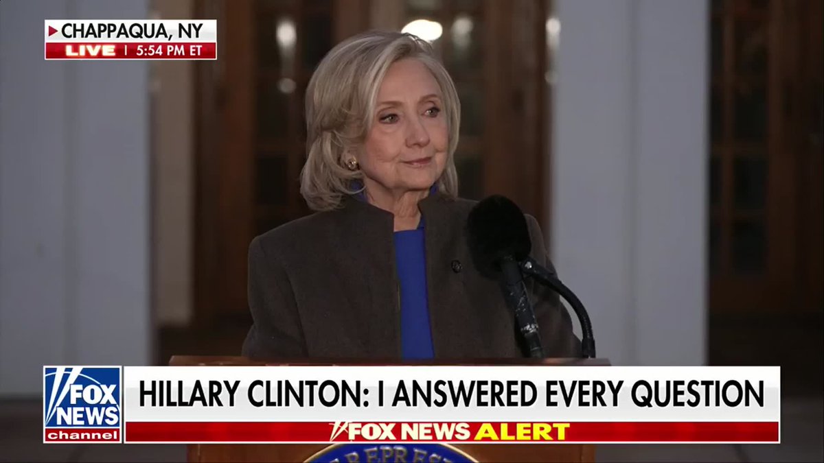 HILLARY CLINTON addressed former President Bill Clinton’s relationship with Jeffrey Epstein after her deposition. "I think the chronology of the connection that he had with Epstein ended years, several years, before anything about Epstein's criminal activities came to light." "I think it is fair to say that the vast majority of people who had contact with him before his criminal pleas in '08 were like most people: they did not know what he was doing." "I think that that is exactly what my husband will testify to tomorrow."