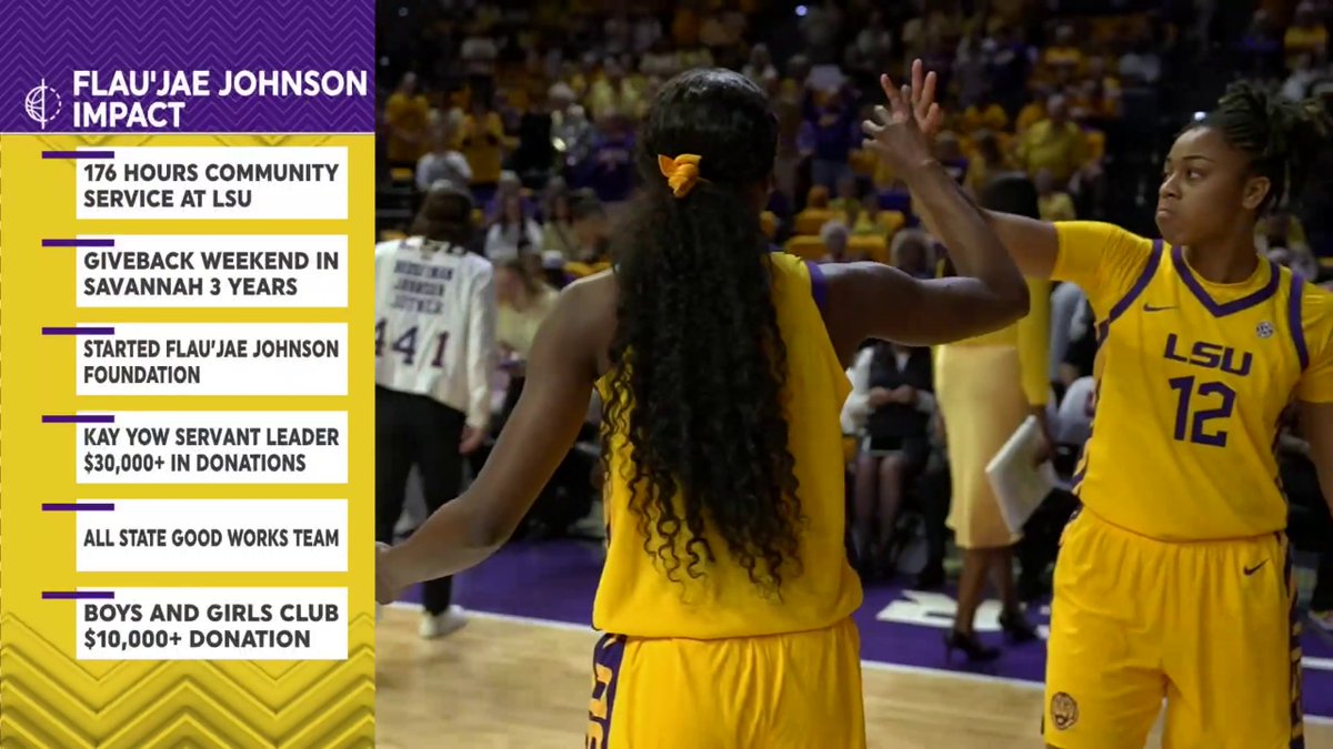 Flau'jae's impact goes beyond the court and deep into her community 💜 🎤 Holly Rowe