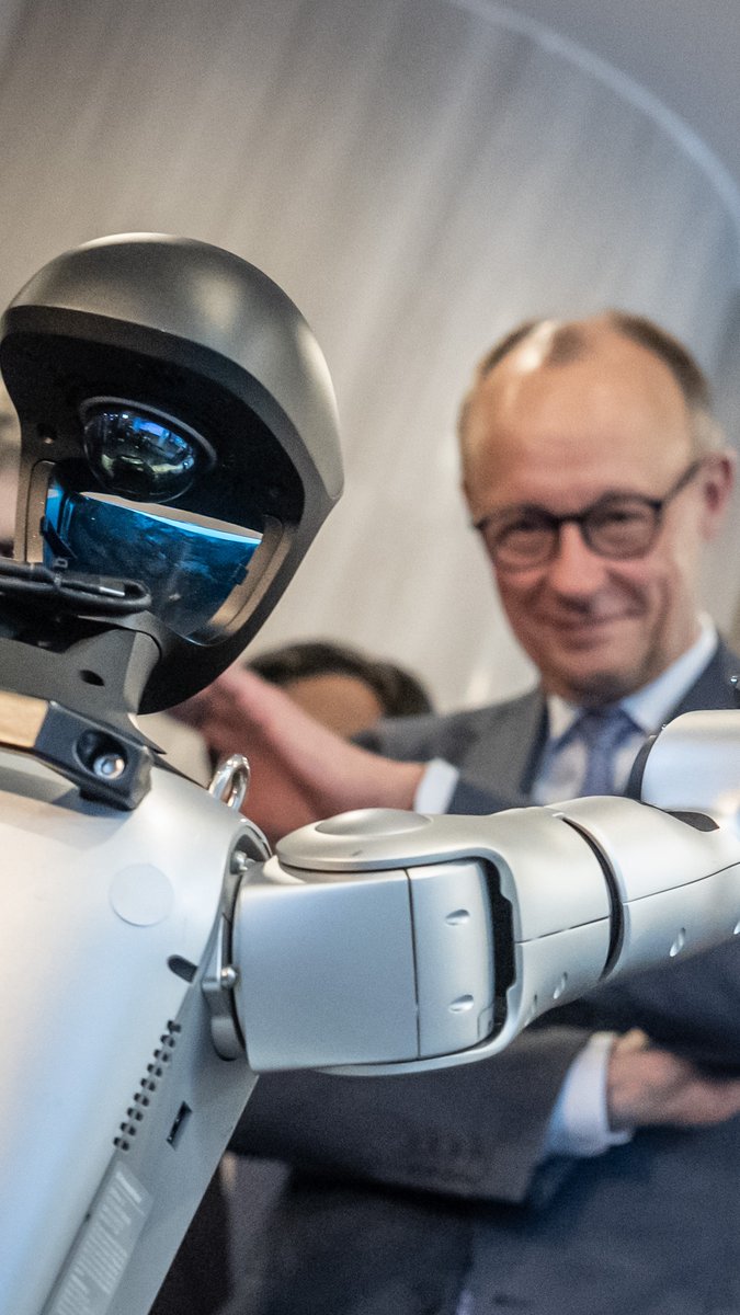 China enlisted dancing and boxing robots to greet German Chancellor Friedrich Merz as it tries to position itself as a key economic partner amid trade tensions with the US.