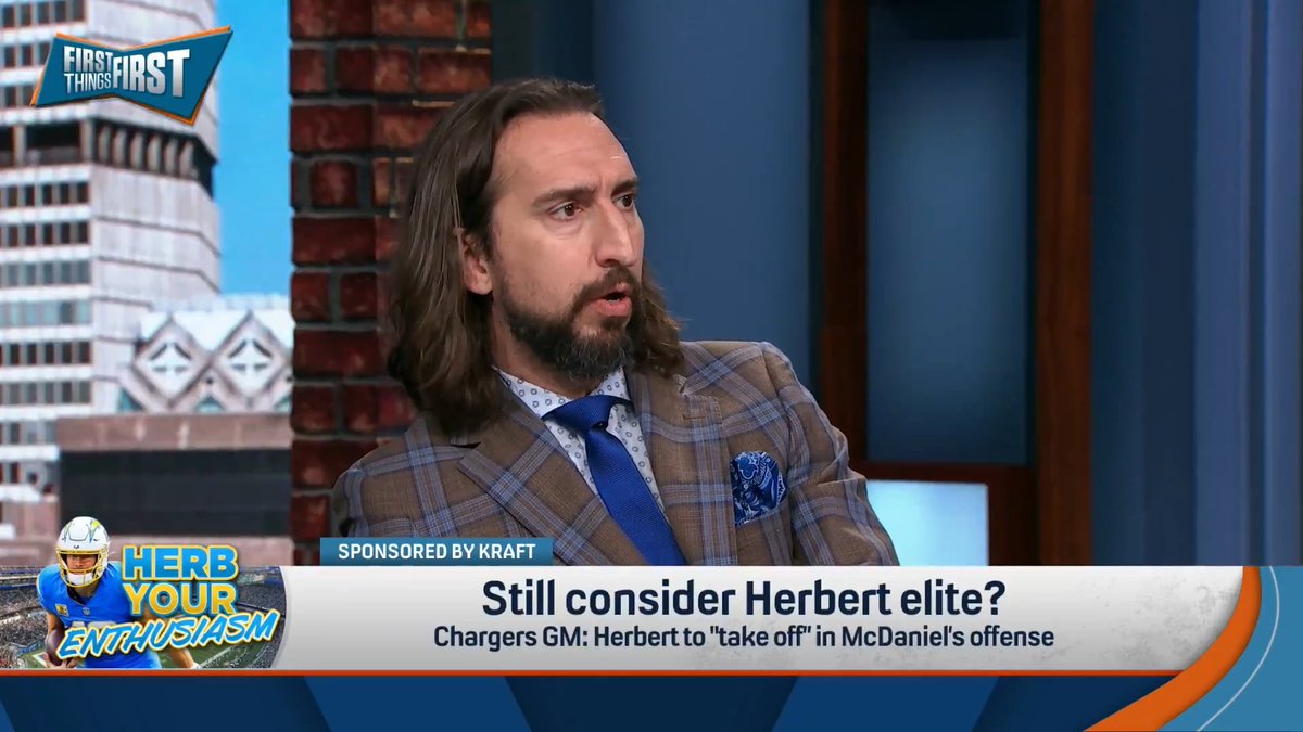 “I’ve never considered [Justin Herbert] elite. He’s never been elite. He has elite traits. Elite traits does not make one an elite player.” nick wright explains: