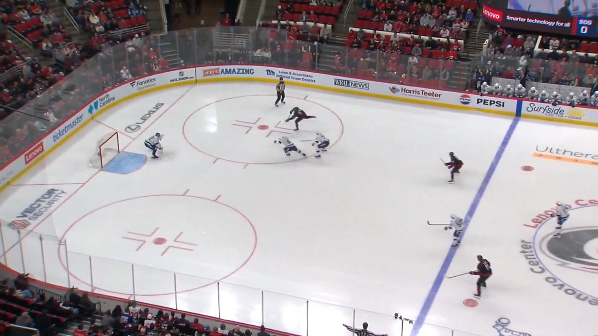 Two goals in the opening three minutes for the Carolina Hurricanes! 🌪️