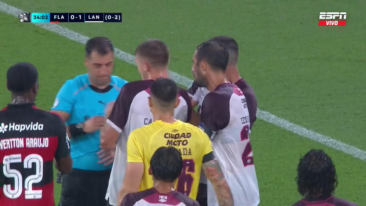 🇧🇷⚠️ PENAL PARA FLAMENGO POR ESTA MANO EN EL ÁREA DE LANÚS.