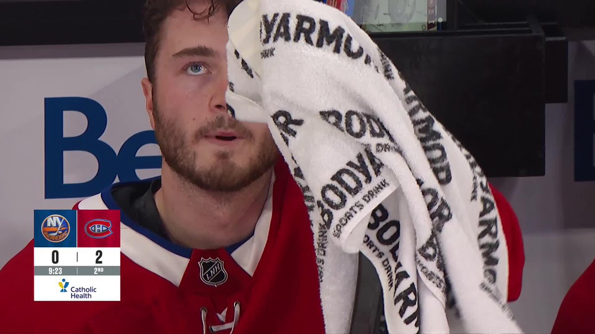 Noah Dobson’s on hatty watch in his first game against his former team 👀