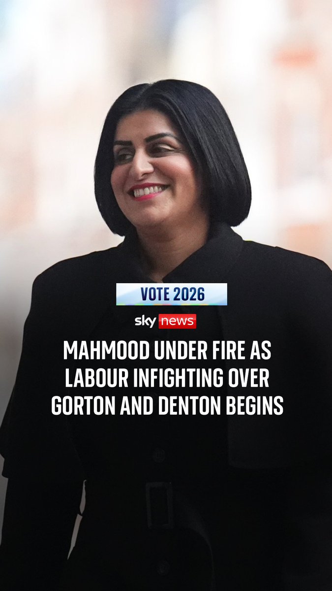 Shabana Mahmood's immigration policies have driven away young Muslim voters, according to a figure who has been behind Labour's campaign. Sources in the party have told Sam Coates Sky that the Home Secretary has been a negative factor for the party in Gorton and Denton. 🔗