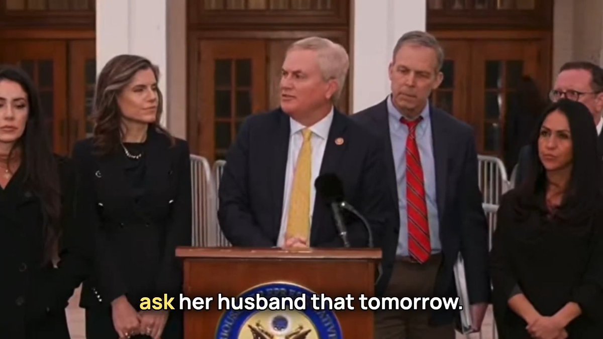 During our deposition today, Hillary Clinton deferred to her husband to answer questions about Epstein's ties to the Clinton Global Initiative. Tomorrow, we will hear Bill Clinton's testimony under oath and get answers for the American people.