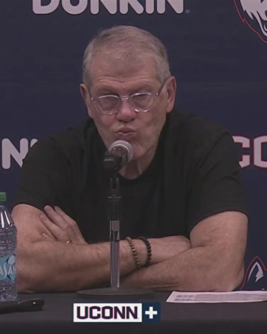 Geno Auriemma was asked about appreciating the success of the UConn men's &amp; women's team this season and recalled the "dumbass" things people wrote after the men lost to Creighton "If you're a fan of [only] winning, move to another state and see how much you win over there"