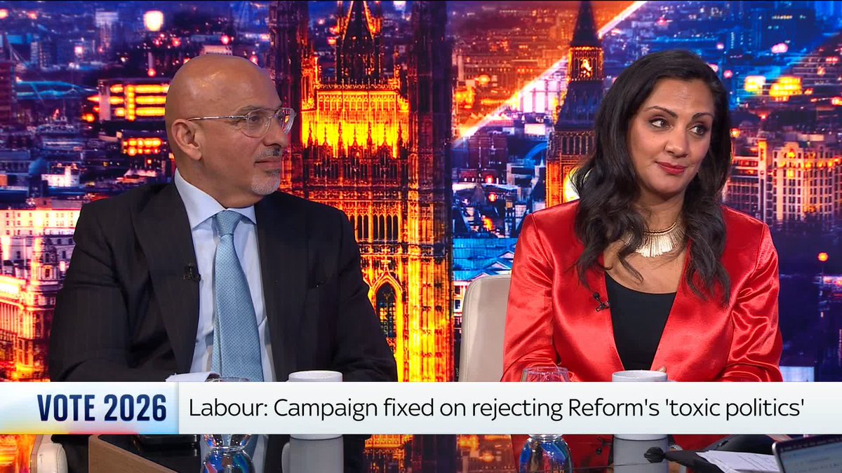 "Tonight's result has effectively ended his premiership." Reform UK member and former Conservative Chancellor Nadhim Zahawi says Sir Keir Starmer is a 'lame duck' as Labour looks set to lose Gorton and Denton to the Greens. 📺 Sky 501, Virgin 602