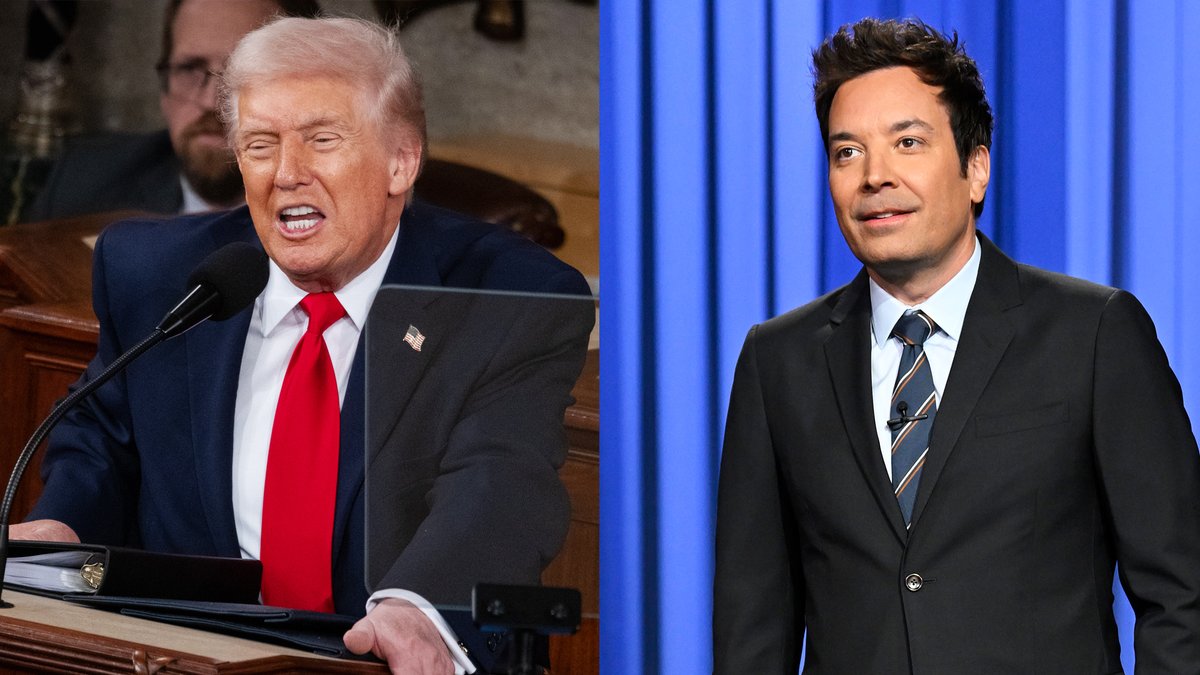 Earlier today, NYC Mayor Zohran Mamdani made a surprise visit to Washington to meet with President Trump. This was Mamdani’s SECOND time in the Oval Office – and weirdly enough, it was also Trump’s! #FallonTonight