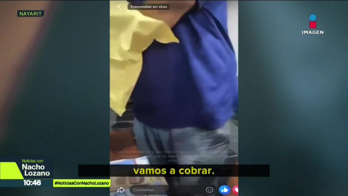 #LaDeHoy | Se difundió un video donde el jefe de pesca de Bahía de Banderas, en #Nayarit, Salvador Machuca, entregó varios fajos de billetes presuntamente a Oscar Enrique Jiménez, señalado por #EUA como integrante del #CJNG. ¿Qué dicen las autoridades del municipio?
