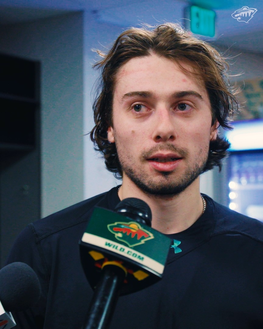"I've enjoyed being around this team so much" 🗣️ Quinn Hughes on the first game back after the Olympic break #mnwild