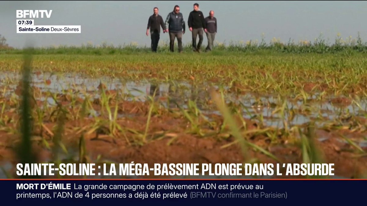 💬 "Il y a de l'eau en abondance, et on ne peut pas s'en servir" La justice interdit de remplir la bassine de Sainte-Soline, dans les Deux-Sèvres