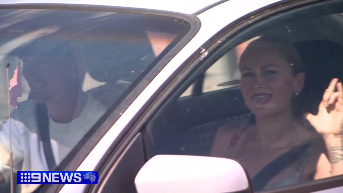 Grace Tame has dodged protesters and questions after appearing at an International Women's Day event in Bendigo. Isabel Quinlan #9News