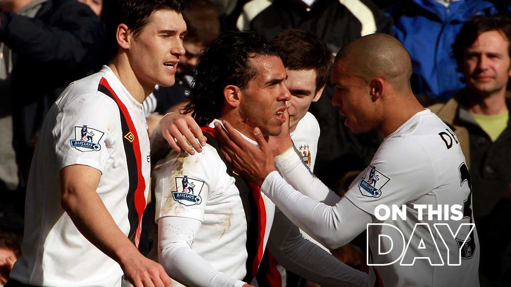 #OnThisDay: Chelsea 2-4 #ManCity [2010] ⚽️ [42', 90+1' P] Frank Lampard - ⚽️ [45+1', 76' P] Carlitos Tevez ⚽️ [51', 87'] Craig Bellamy