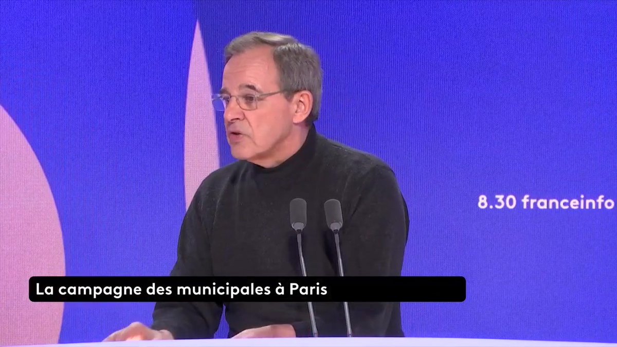 🔴 25 % des Parisiens ne sont pas nés en France ➡️ "Je me moque de savoir où ils sont nés, ce qui compte, c'est ce qu'ils sont devenus aujourd'hui [...] On peut être né n'importe où et se sentir profondément Français", dit Thierry Mariani, candidat à la mairie de Paris