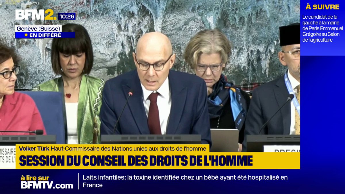 💬 "Tant l'affaire Pelicot que les dossiers Epstein montrent l'ampleur de l'exploitation de l'abus des femmes et des filles" La violence contre les femmes est devenue une "urgence mondiale", déclare le Haut-Commissaire des Nations unies aux droits de l'homme #BFM2