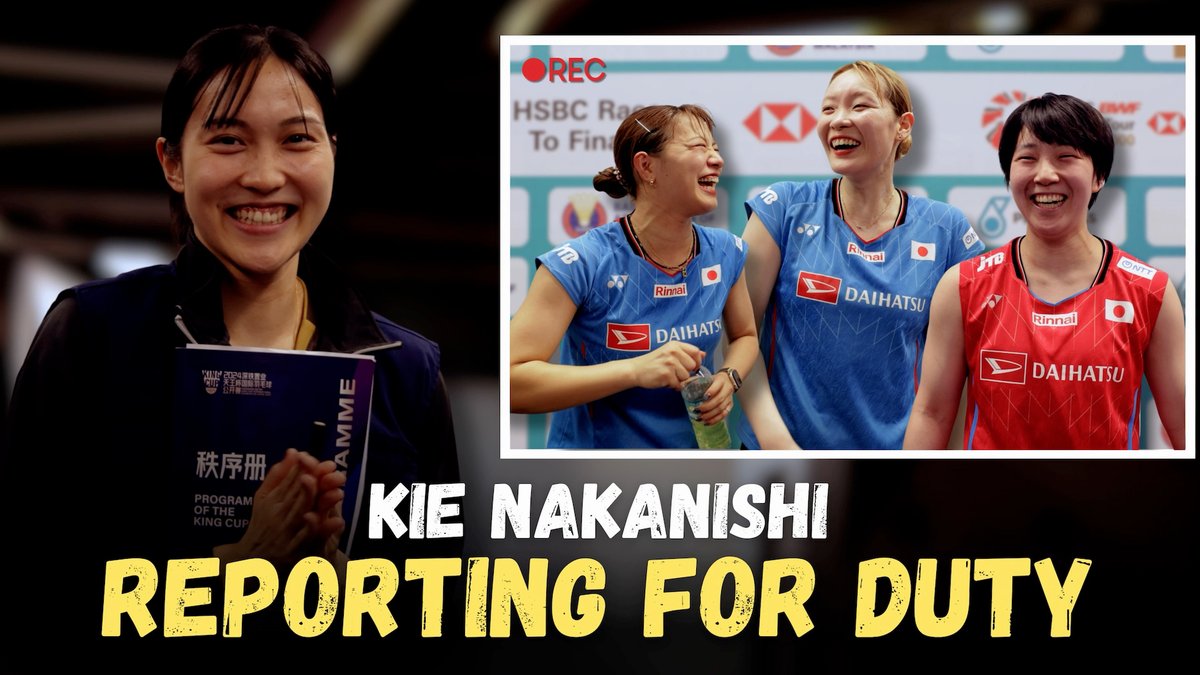 New role unlocked: Media interviewer 🎤✅ And Kie Nakanishi 🇯🇵 makes it look easy!