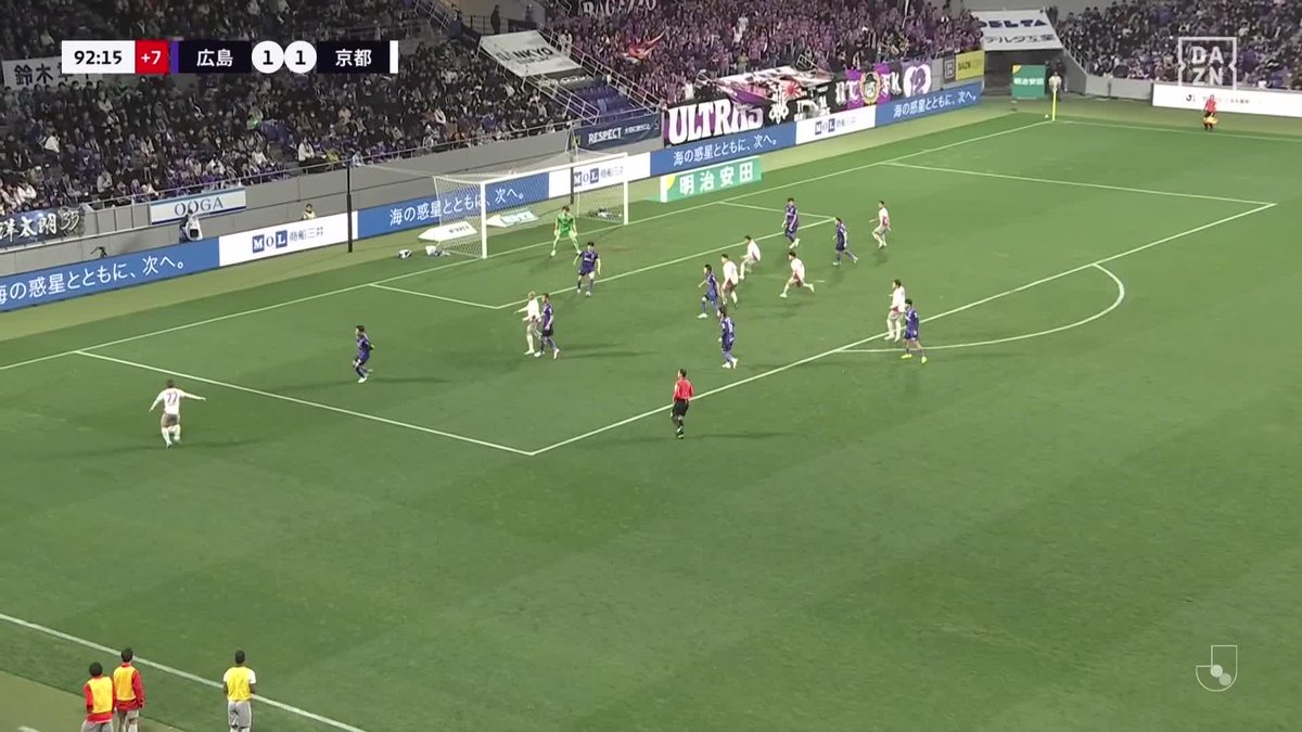 #モーメントブースター でシェアして盛り上がれ! ⚽️ゴール (92:27) 👟エンリケ トレヴィザン 🆚サンフレッチェ広島 vs 京都サンガF.C. 📺DAZNでライブ配信中 #DAZN #FanZone マクドナルド #シャカシャカポテナゲ #ピザポテト #夜マック