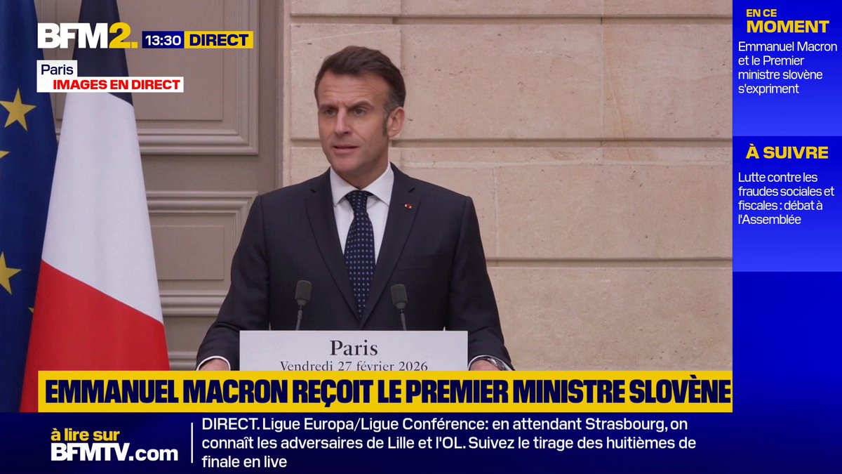 💬"Pour la France, c'est une surprise et une mauvaise surprise. Et pour le Parlement européen, c'est une mauvaise manière" Mercosur: Emmanuel Macron dénonce le "choix unilatéral" de la Commission européenne #BFM2