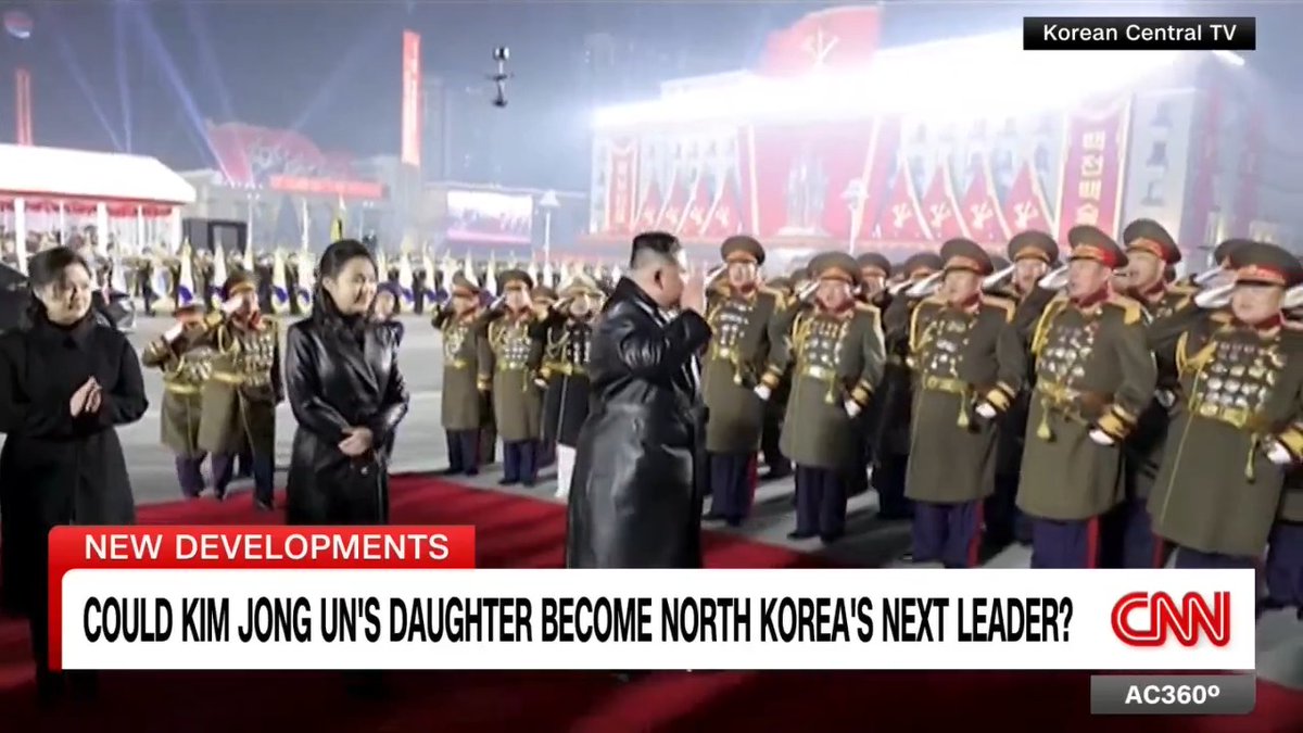 In Pyongyang Wednesday, Kim Jong Un appeared with his daughter as he presided over North Korea's military parade. She is widely believed to be named Kim Ju Ae, and observers are speculating whether she is next in line to be the country's leader. Will Ripley has more.