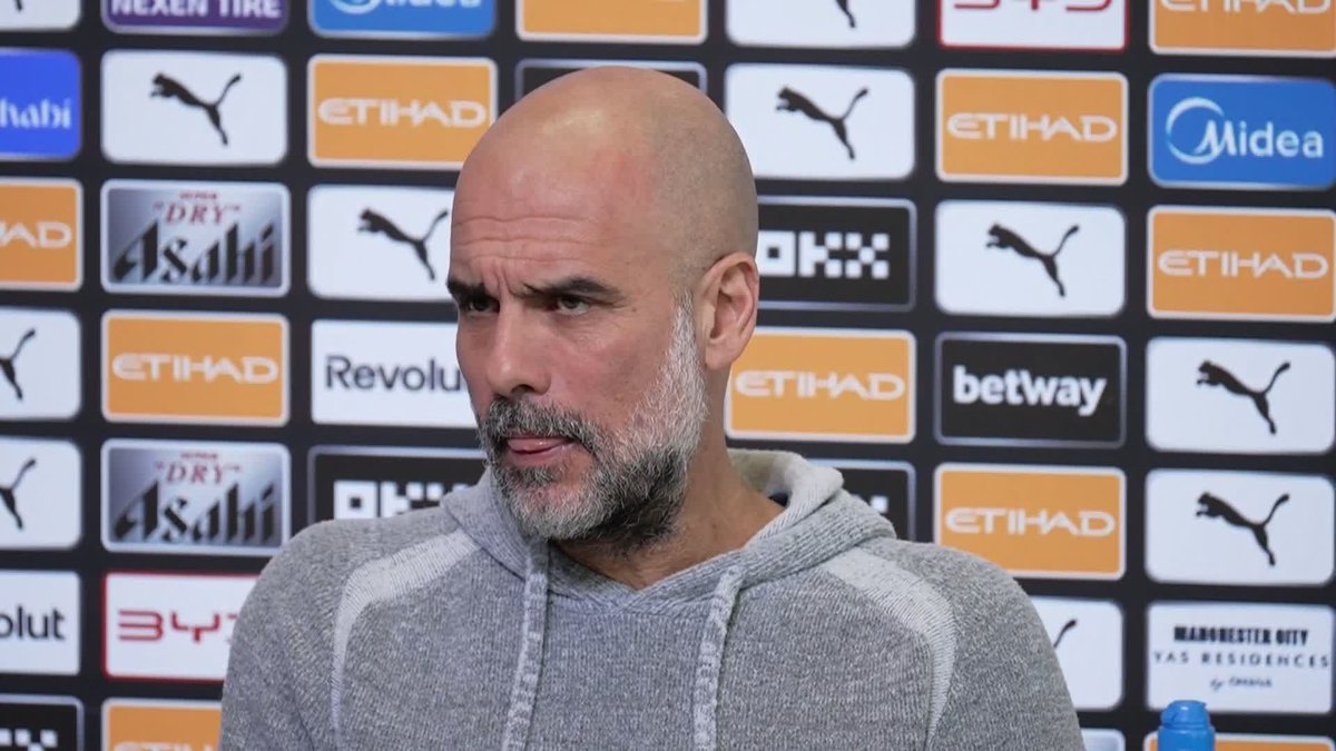 "I'm not here to give advice to Mikel" 😳 Pep Guardiola had a blunt response when asked about when he was trying to win his first league title 🎙️