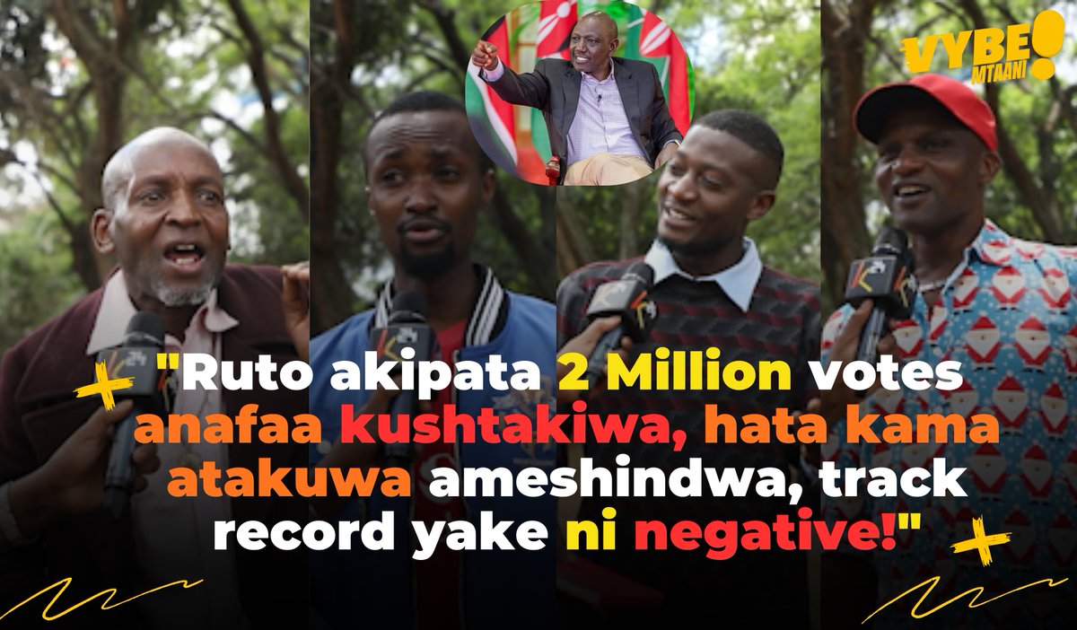 "Ruto akipata 2 Million votes anafaa kushtakiwa, hata kama atakuwa ameshindwa, track record yake ni negative!"