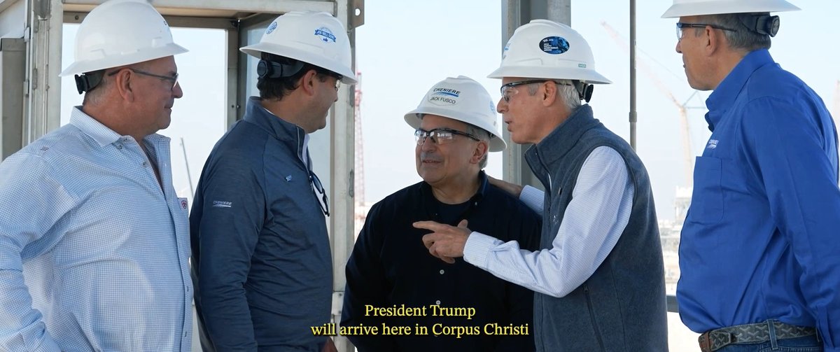 President Trump’s energy dominance agenda is on full display here in Corpus Christi. Looking forward to the President’s arrival later today!