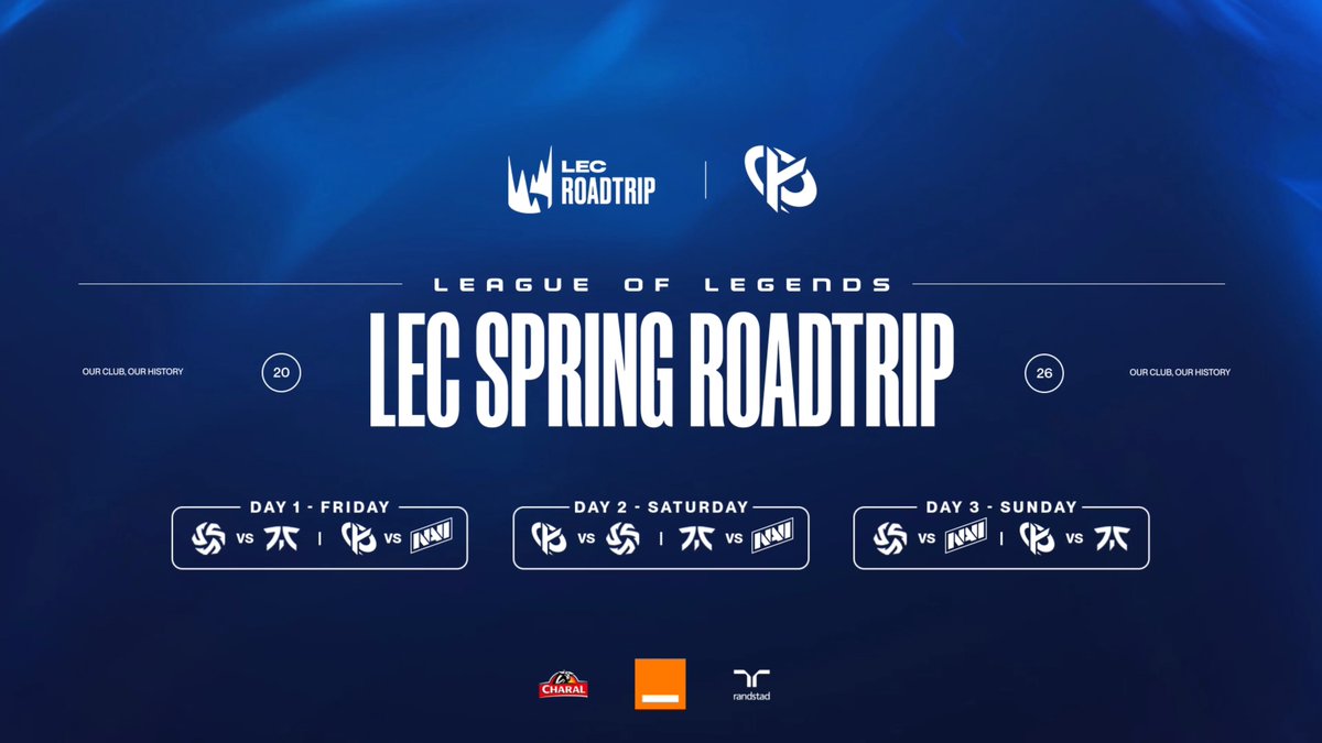 Merci Kameto je crois qu'on a compris 😅 Rendez-vous au LEC Spring Roadtrip 2026 aux Arènes à Evry-Courcouronnes les 24, 25 et 26 avril prochains ! 🏟️ 🎟️