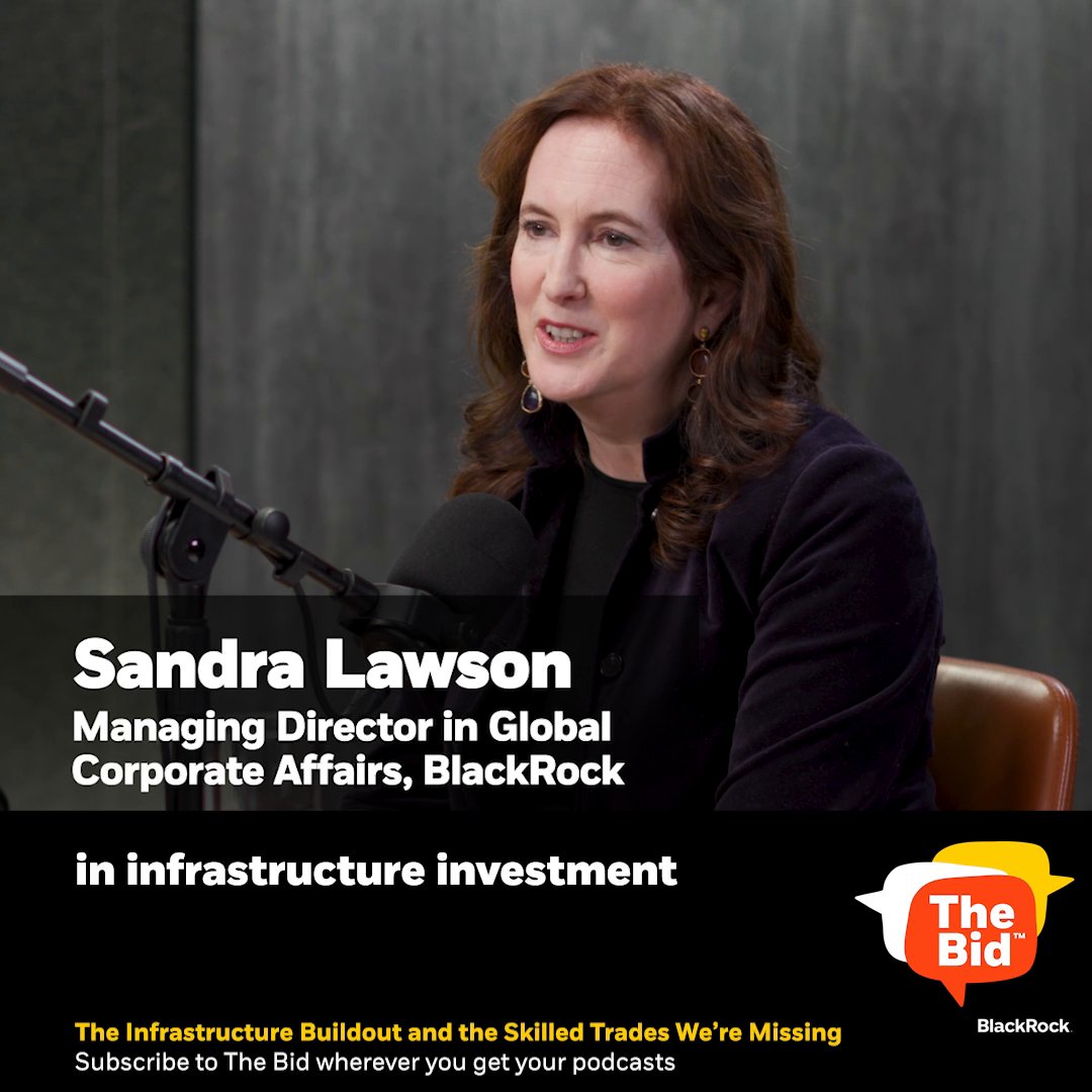 AI and electrification are fueling one of the largest #infrastructure expansions in modern history, with up to an estimated $85 trillion in global investment needed over the next 15 years. This new infrastructure era is driving demand for good jobs in skilled trades that offer career progression and the potential for long-term financial stability. On this episode of The Bid #podcast, Claire Chamberlain and Sandra Lawson join host Oscar Pulido to discuss why skilled labor could be a major constraint on that growth and the opportunity for companies, training providers, schools, nonprofits and unions to work together to help close the gap. 🎧 Listen:
