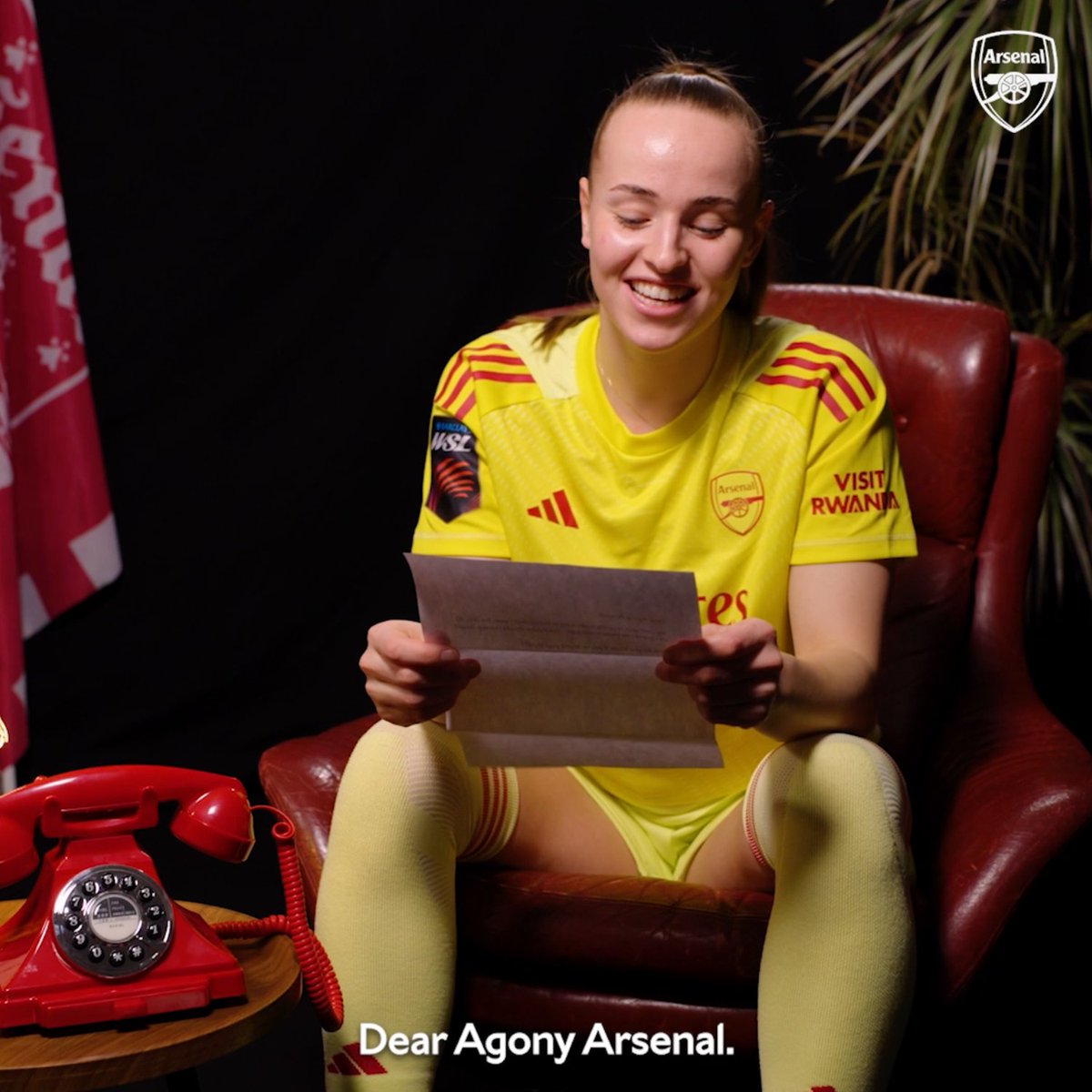 Our shot stopper shares some guidance ✨ Daph is here to answer all your dilemmas in the next episode of Agony Arsenal ☎️