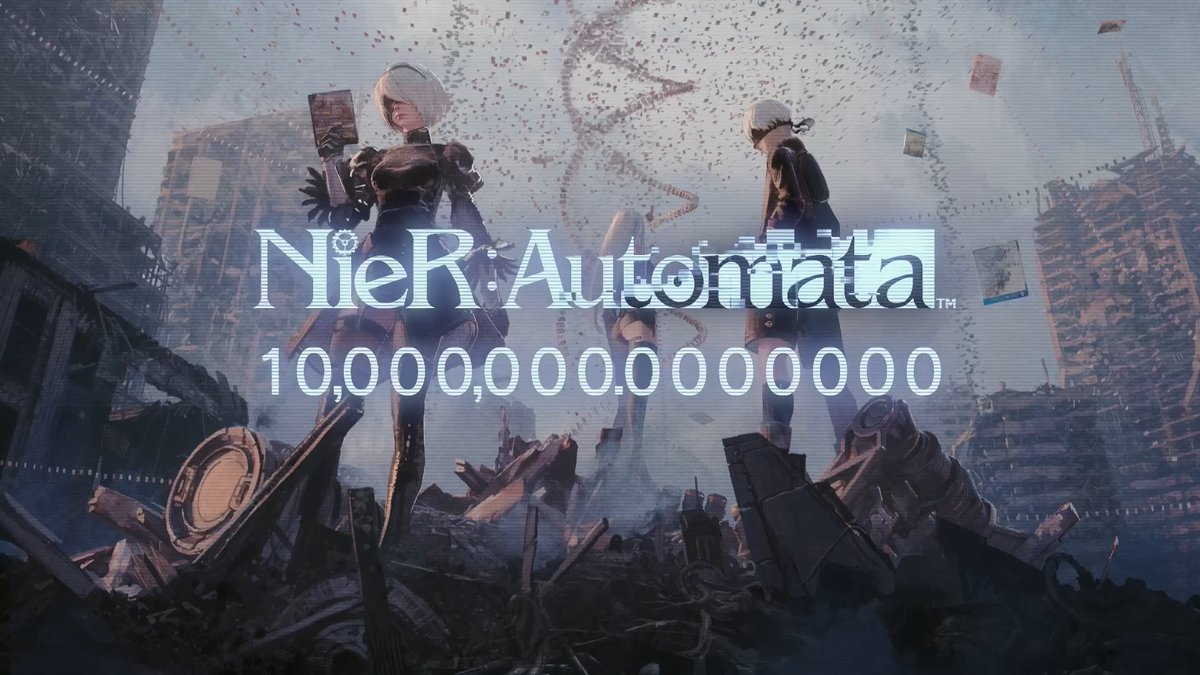 Celebrating nine years and ten million copies of NieR:Automata. Thank you for everything.