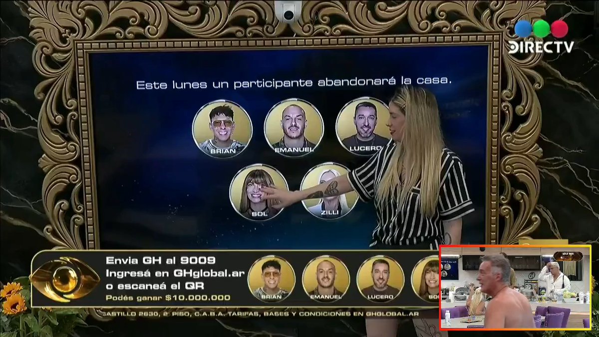 Carmiña apuntando a Sol para que sea la eliminada. #GranHermanoAr #GranHermano