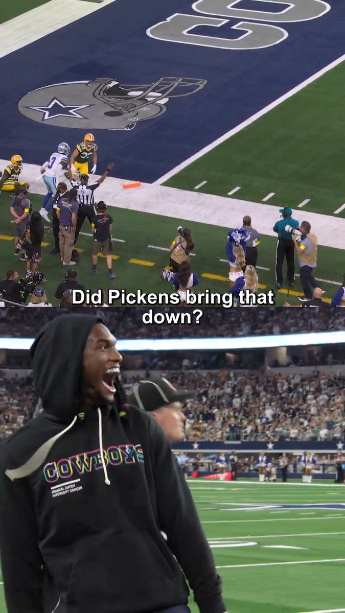.CeeDee Lamb cheering on Pickens last year was awesome to see 👏 @DallasCowboys
