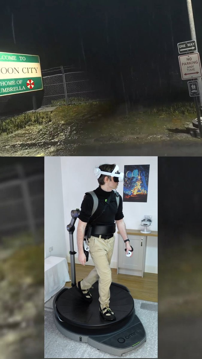 Resident Evil 2 in full body VR transforms the experience. Physically move through Raccoon City and fight your way to the police station and that’s where the real game begins! Resident Evil 2 in full body VR using PCVR on Omni One.