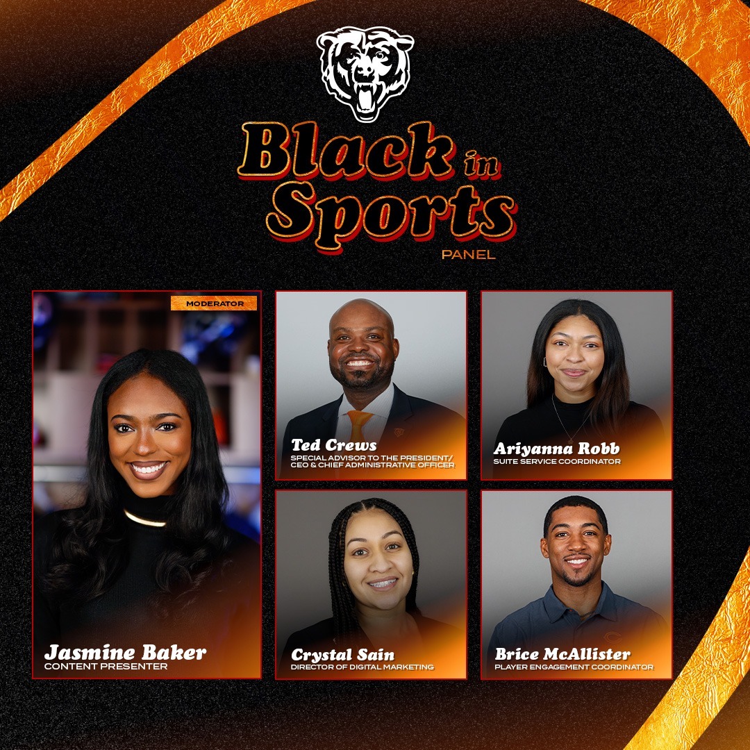 No two journeys look the same. Closing out Black History Month with a panel featuring Bears employees discussing their professional paths, the power of authenticity and the advice they have for the next generation.