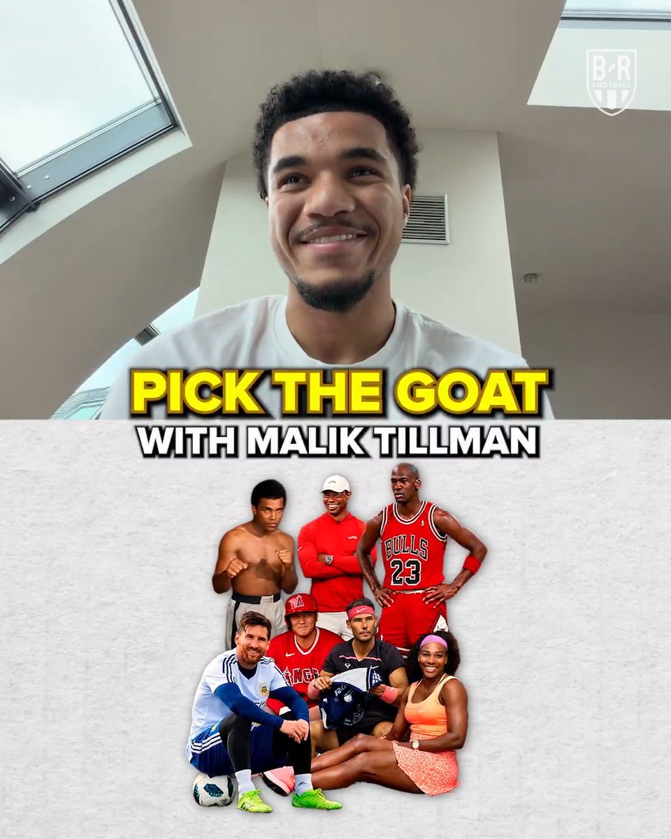 Malik Tillman's sporting GOATs 🐐
