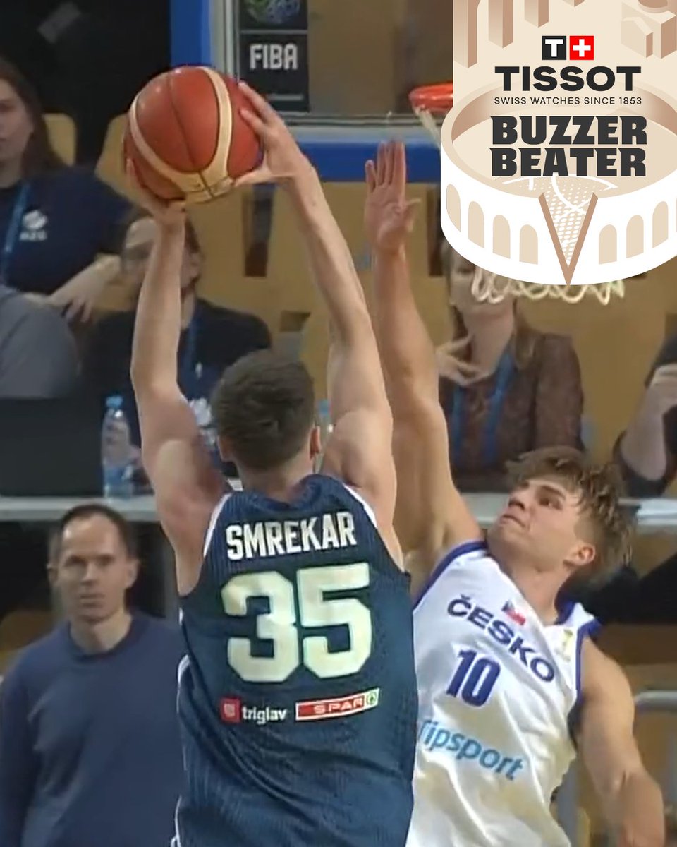 20 YEARS OLD 🇸🇮 0 FEAR 🤯 #TISSOTBUZZERBEATER X #FIBAWC