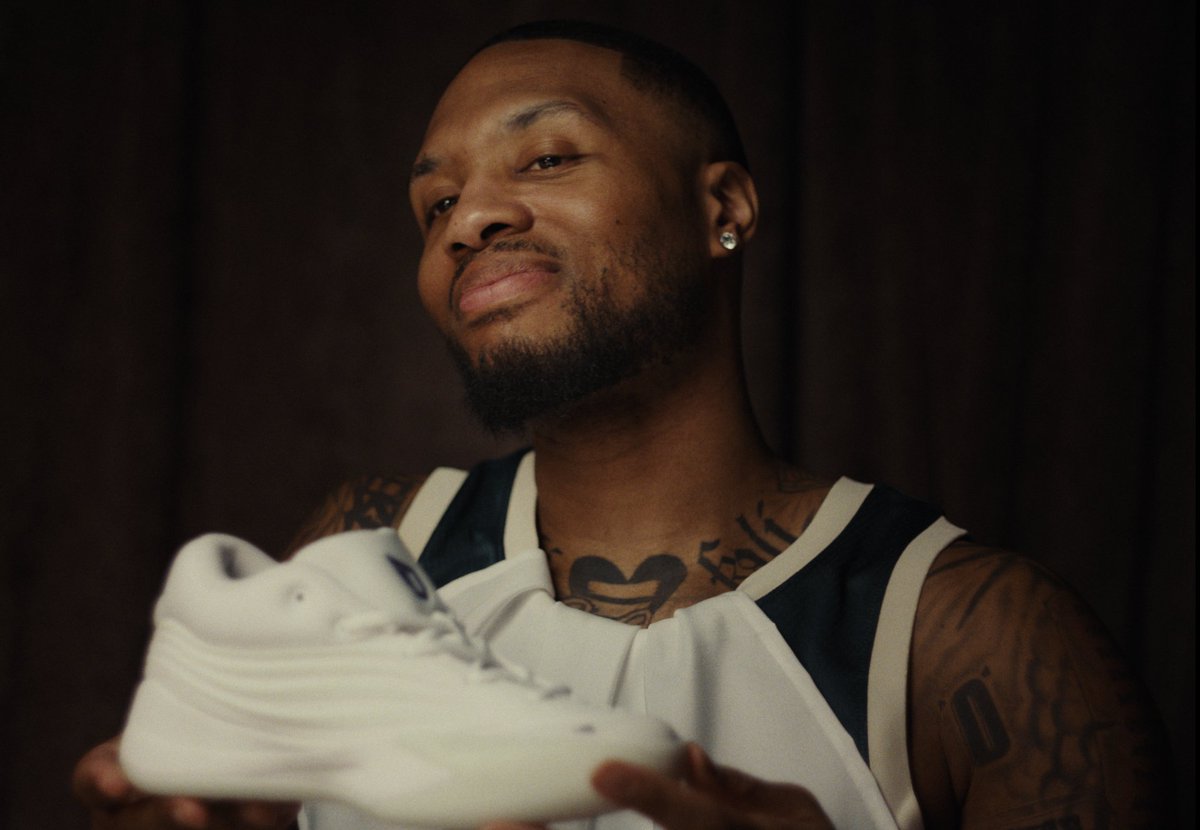 Guess the shoe fits 👀 Dame X Triple White drops March 1.