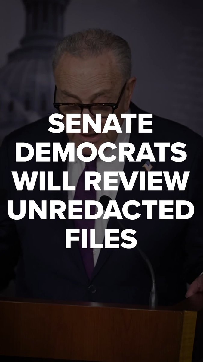 Senate Democrats will review the unredacted Epstein files in the coming days. The whole world is going to know exactly what Pam Bondi knew, when she knew it, and what she did to cover it up. The survivors deserve the truth, and the American people are demanding it.