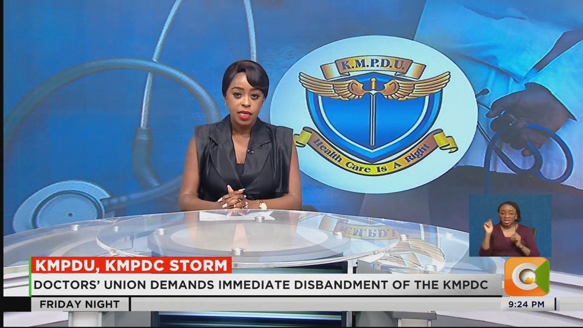 KMPDU, KMPDC Storm: Doctors’ union demands immediate disbandment of the KMPDC Attelah: The council has gone rogue, they are not doing their job Attellah: We cannot expect justice for any patients or doctors #CitizenFridayNight