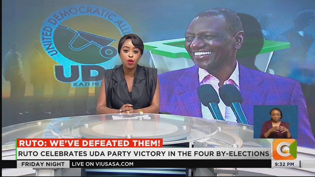 Ruto: We’ve Defeated Them! Ruto celebrates UDA party victory in the four by-elections Ruto: We have defeated them in Kakamega, Isiolo and Embu Ruto: Ignore the opposition, they will only waste our time #CitizenFridayNight