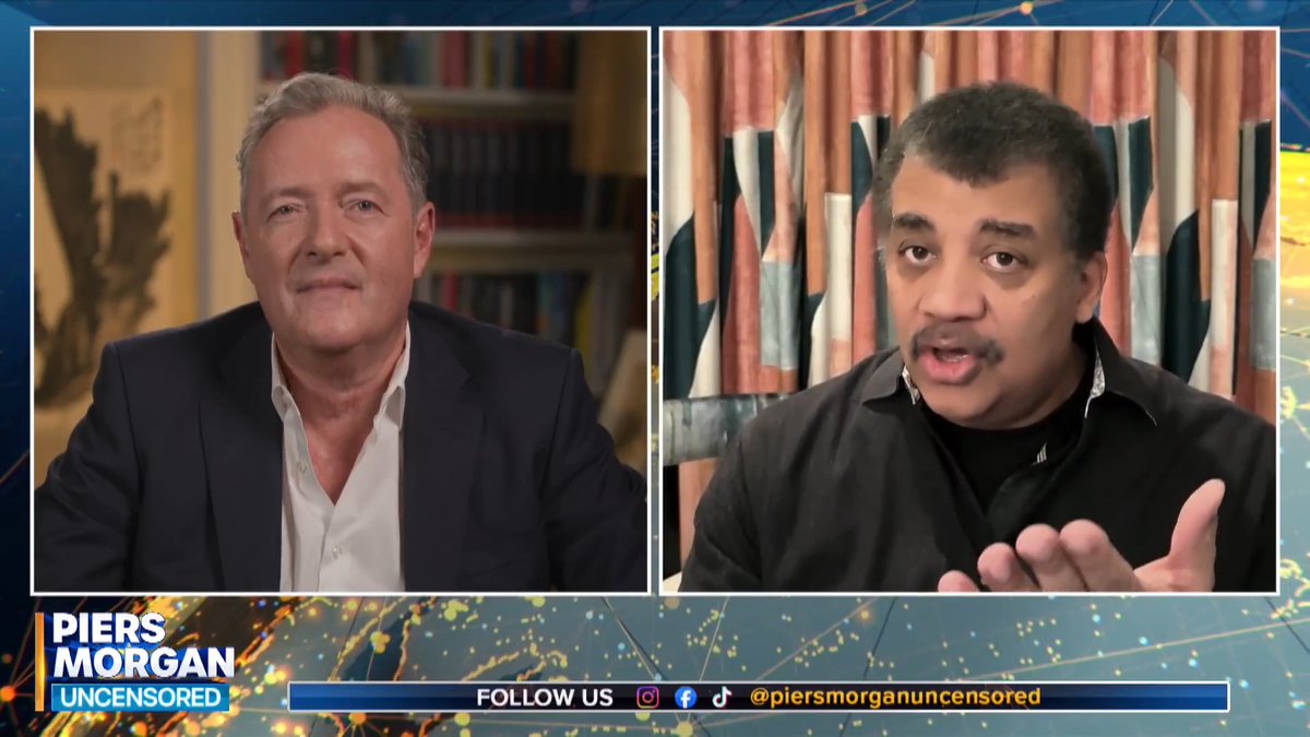 'I'm gonna listen to the insiders, not the President!' Neil deGrasse Tyson discusses the possibility of the government hiding aliens from us with Piers Morgan... Watch more!👇 📺 Piers Morgan | Neil deGrasse Tyson